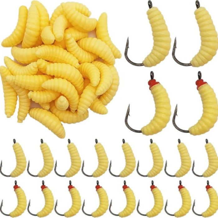 36 Pcs Maggots Fishing Bait